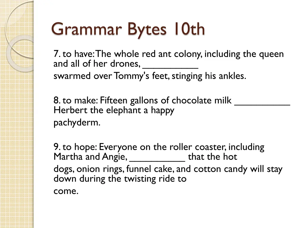 grammar bytes 10th