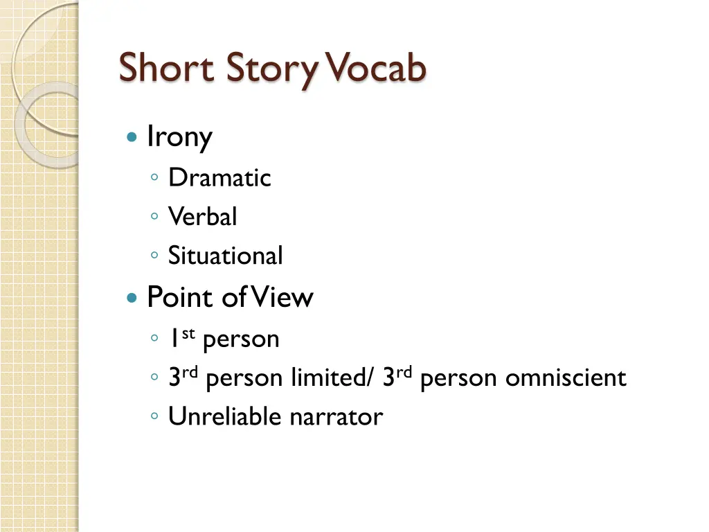 short story vocab 3