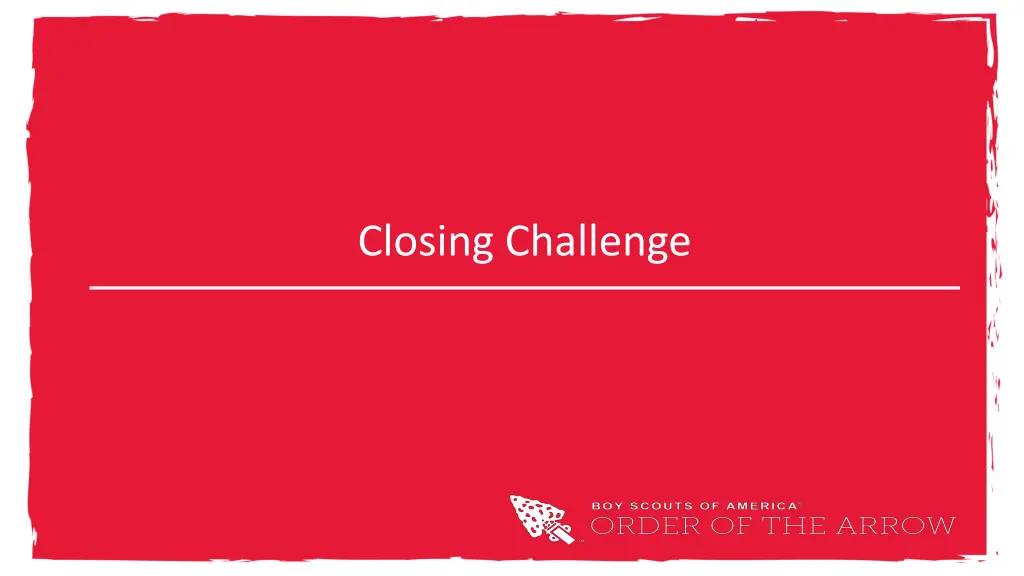 closing challenge