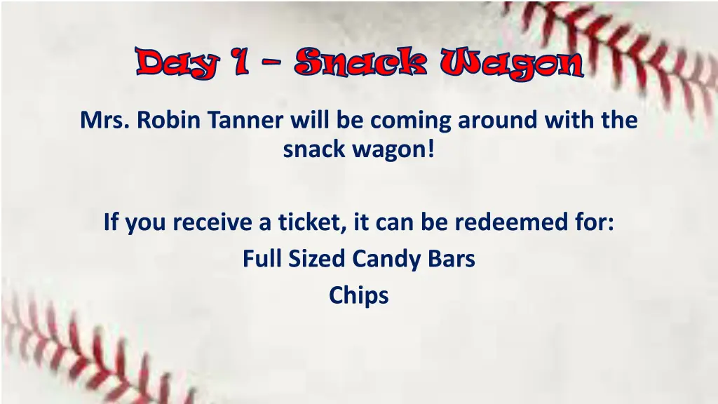 day 1 day 1 snack wagon snack wagon