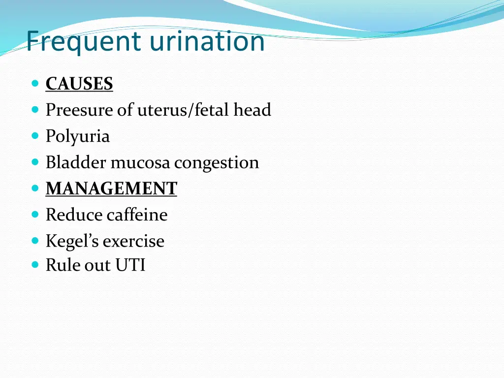 frequent urination