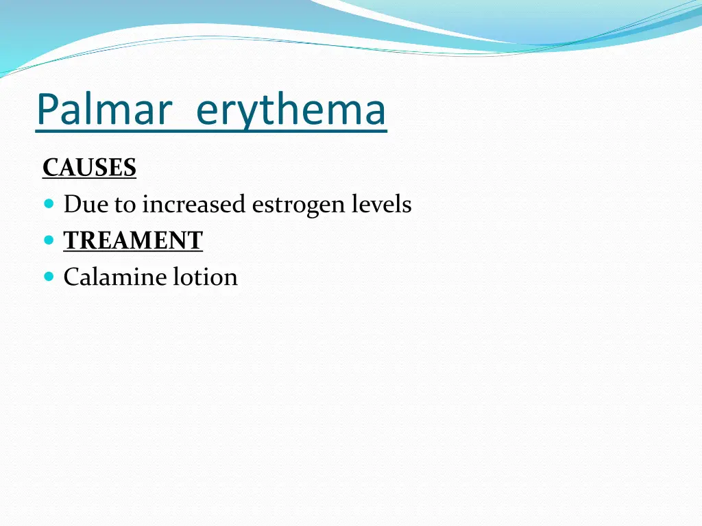 palmar erythema