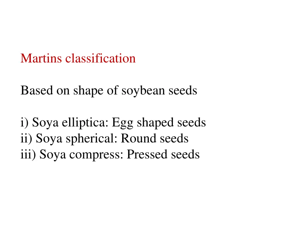 martins classification