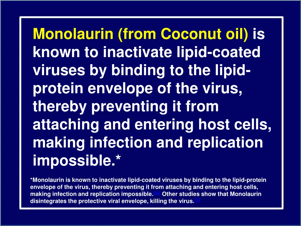 monolaurin from coconut oil is known