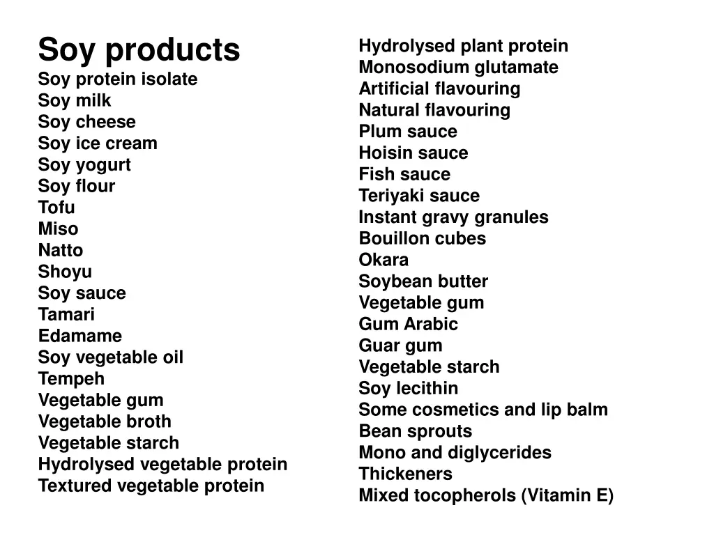 soy products soy protein isolate soy milk