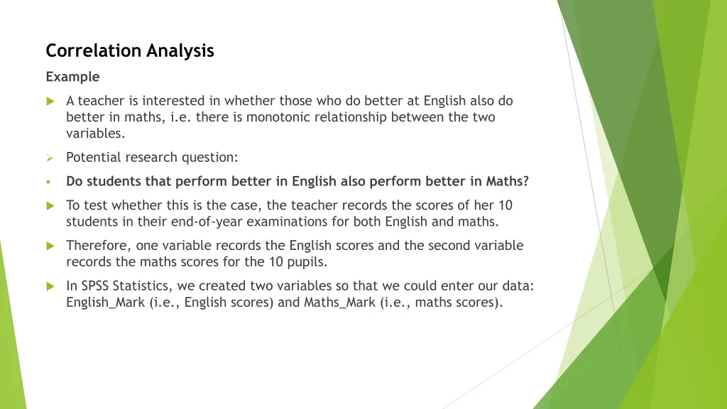 correlation analysis 3