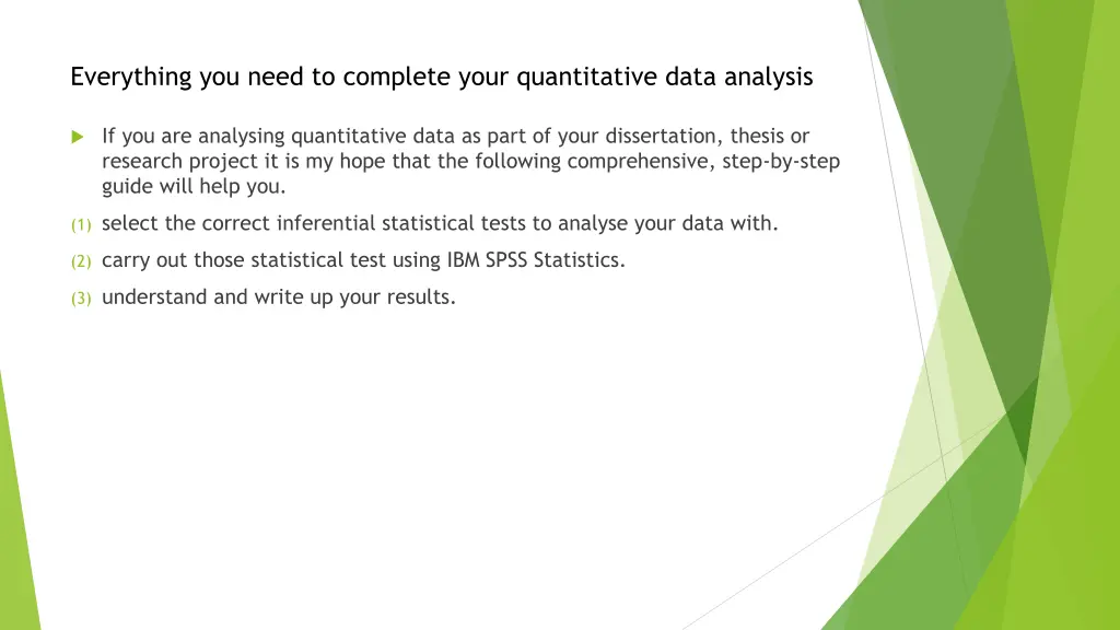 everything you need to complete your quantitative