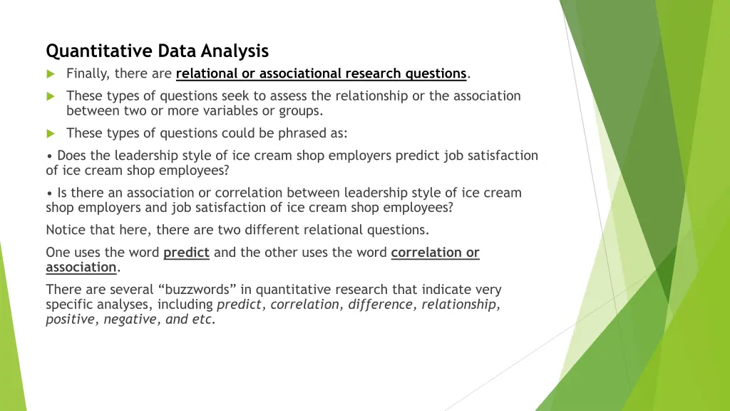 quantitative data analysis finally there