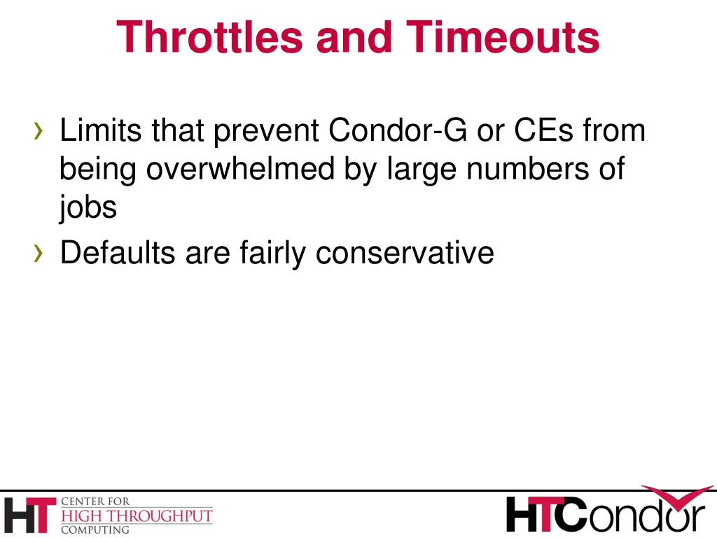 throttles and timeouts