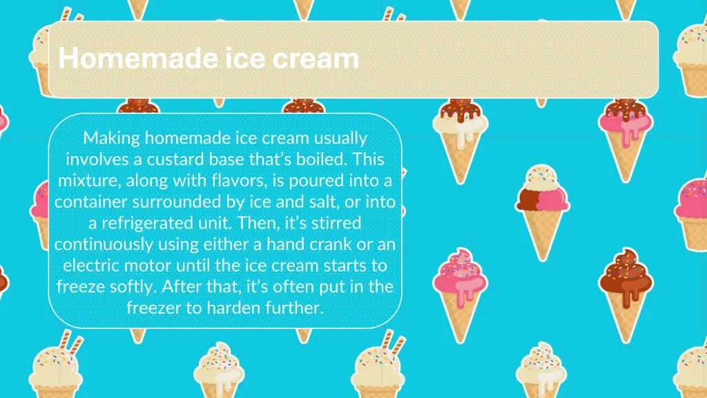 homemade ice cream