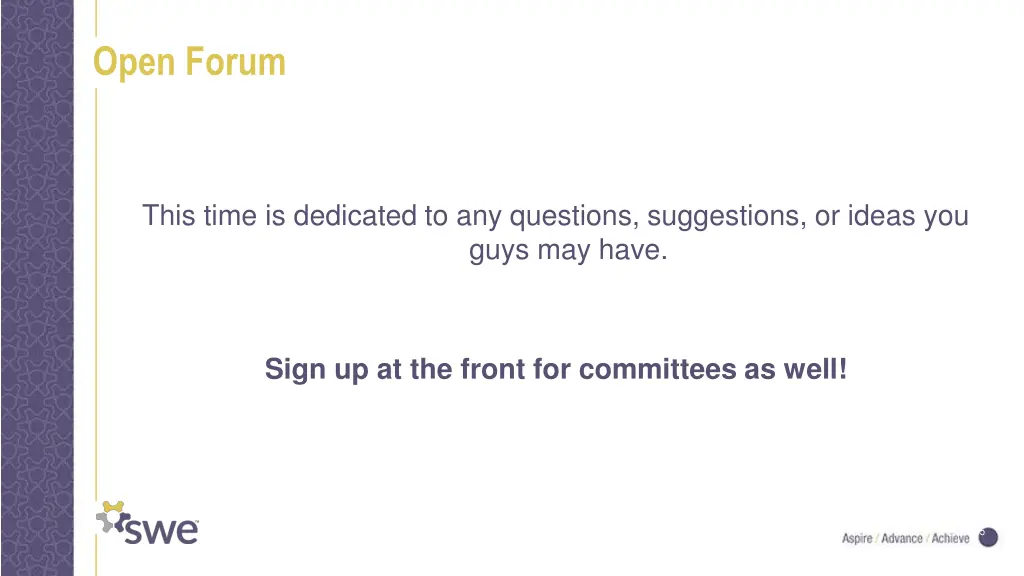 open forum