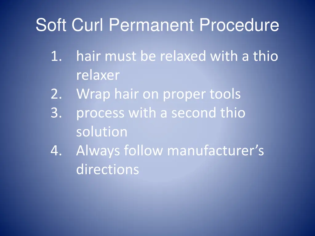 soft curl permanent procedure