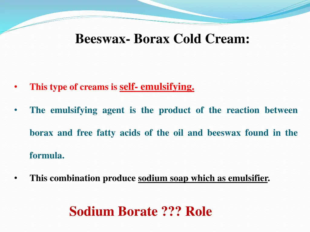 beeswax borax cold cream