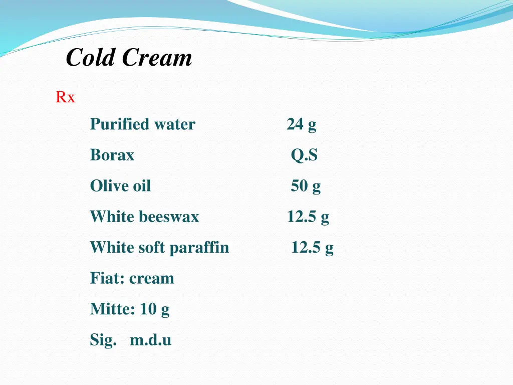 cold cream 2