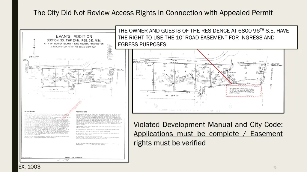 the city did not review access rights