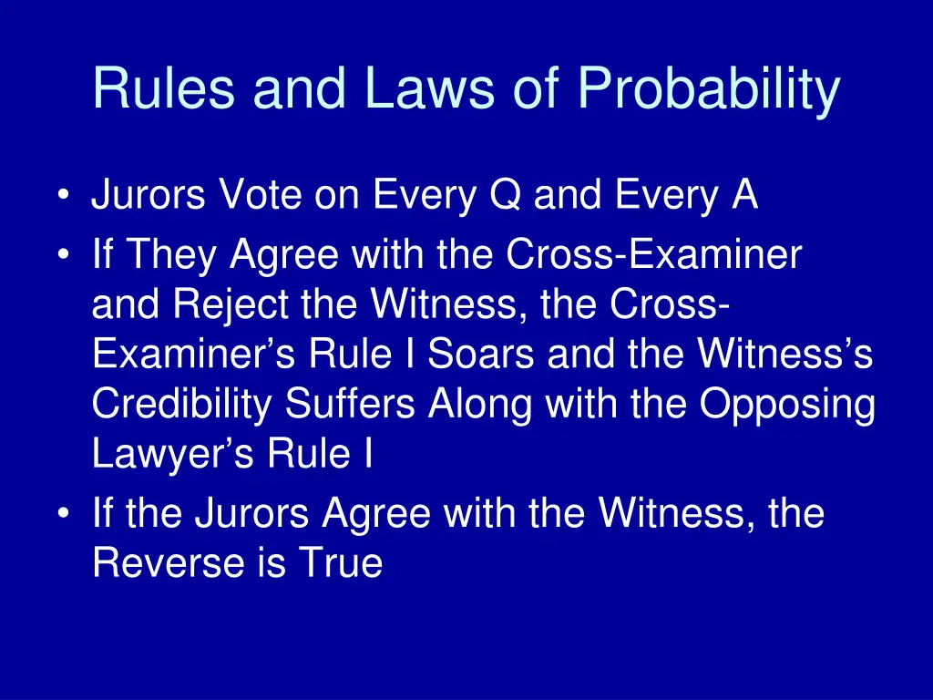 rules and laws of probability