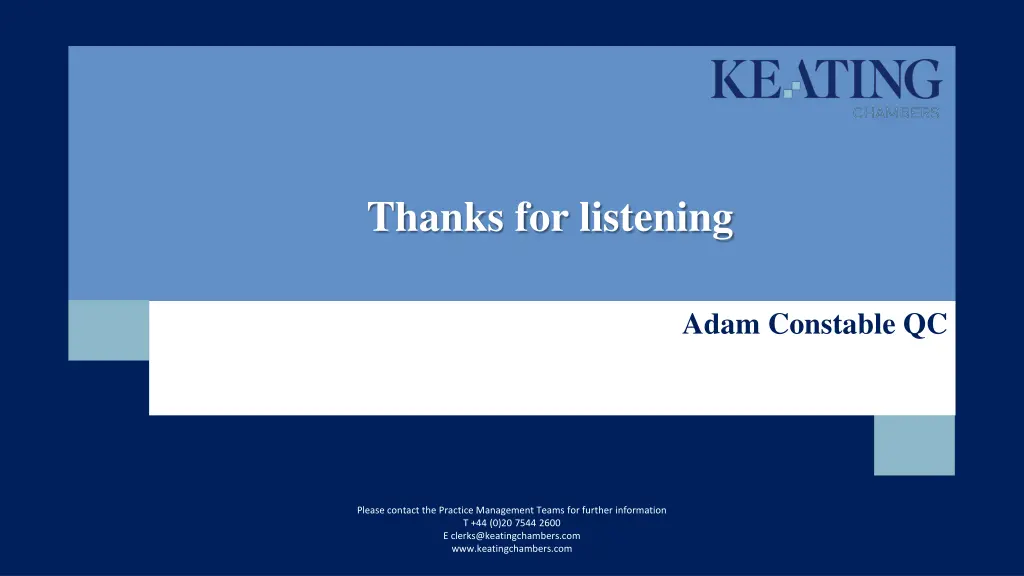 thanks for listening 1