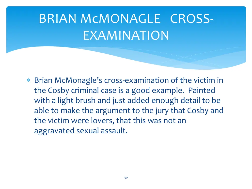 brian mcmonagle cross examination