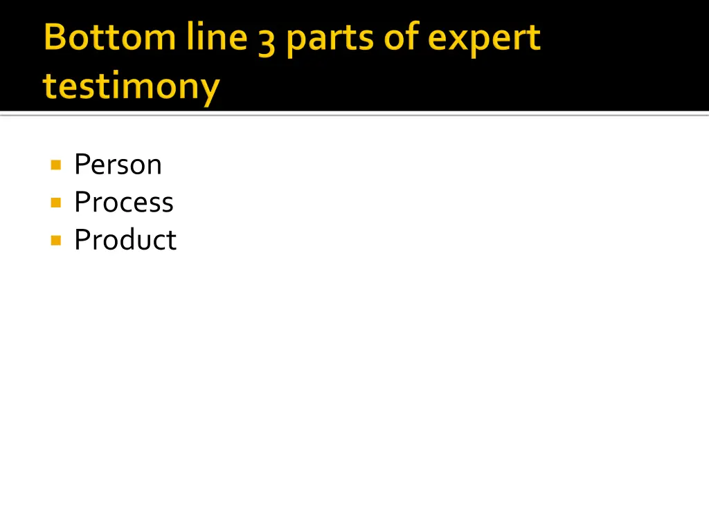 person process product