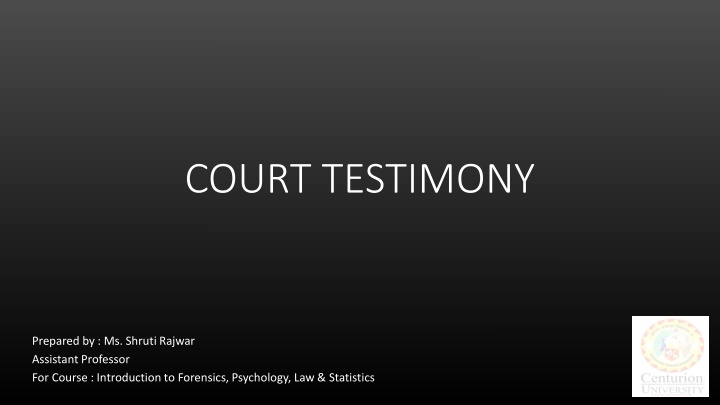 court testimony