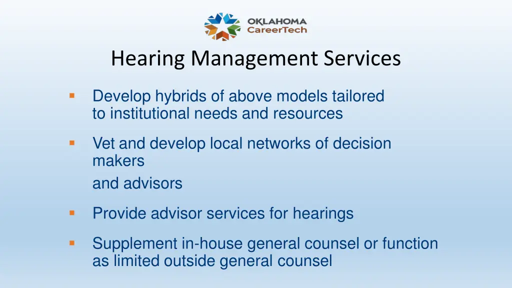 hearing management services