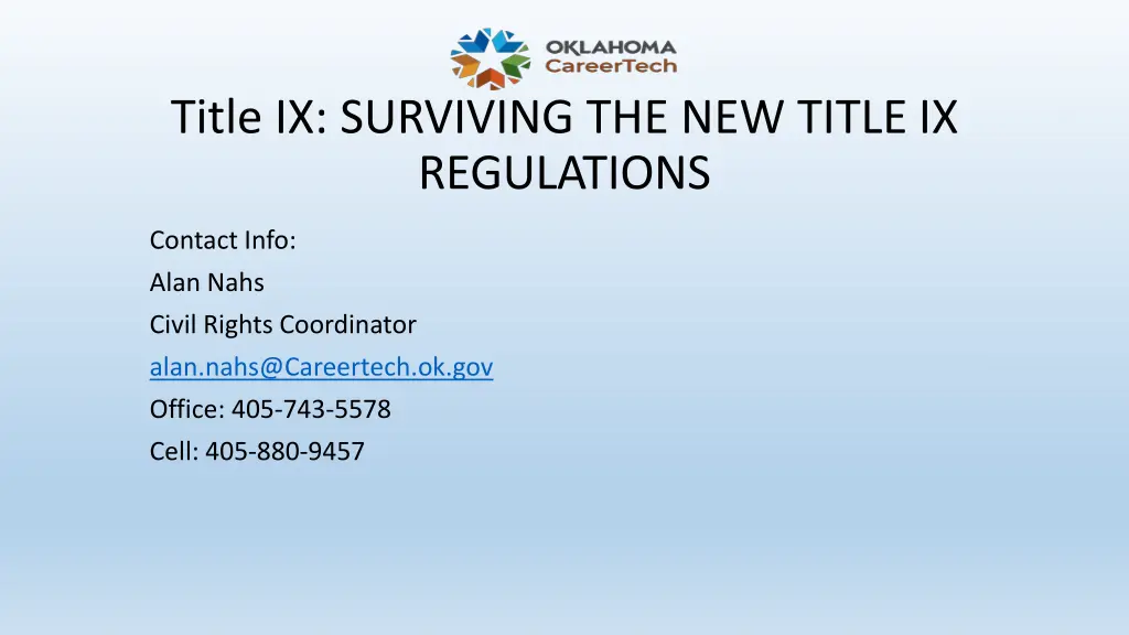 title ix surviving the new title ix regulations 1