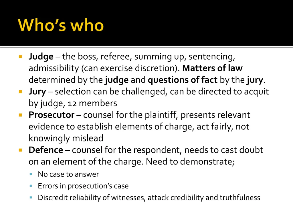 judge the boss referee summing up sentencing