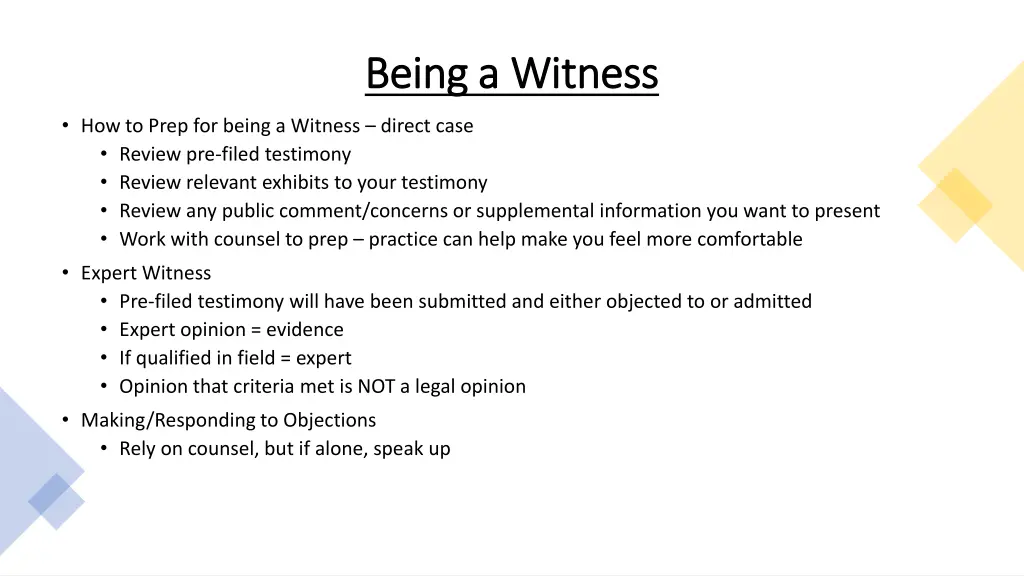 being a witness being a witness