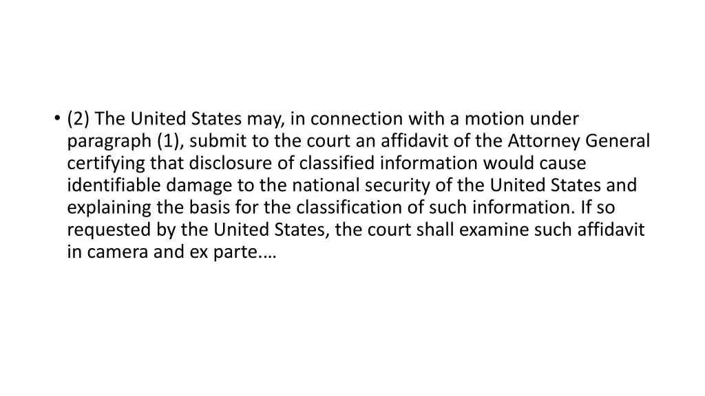 2 the united states may in connection with