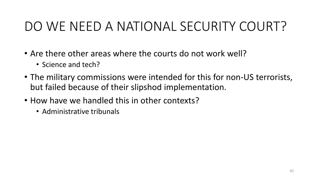 do we need a national security court