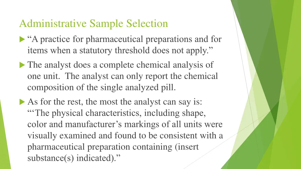 administrative sample selection