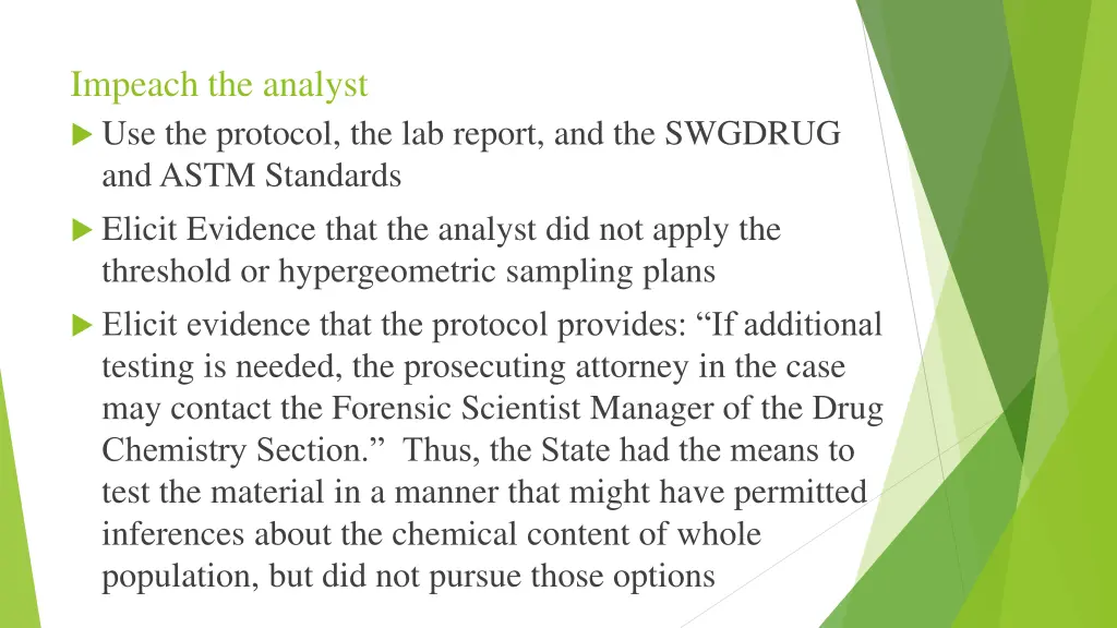 impeach the analyst use the protocol