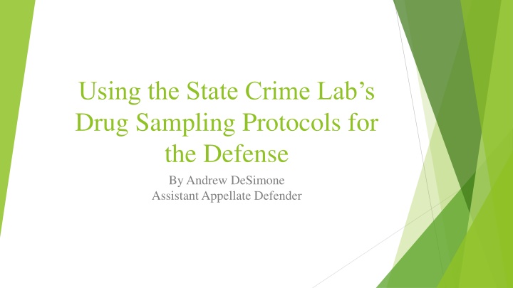 using the state crime lab s drug sampling