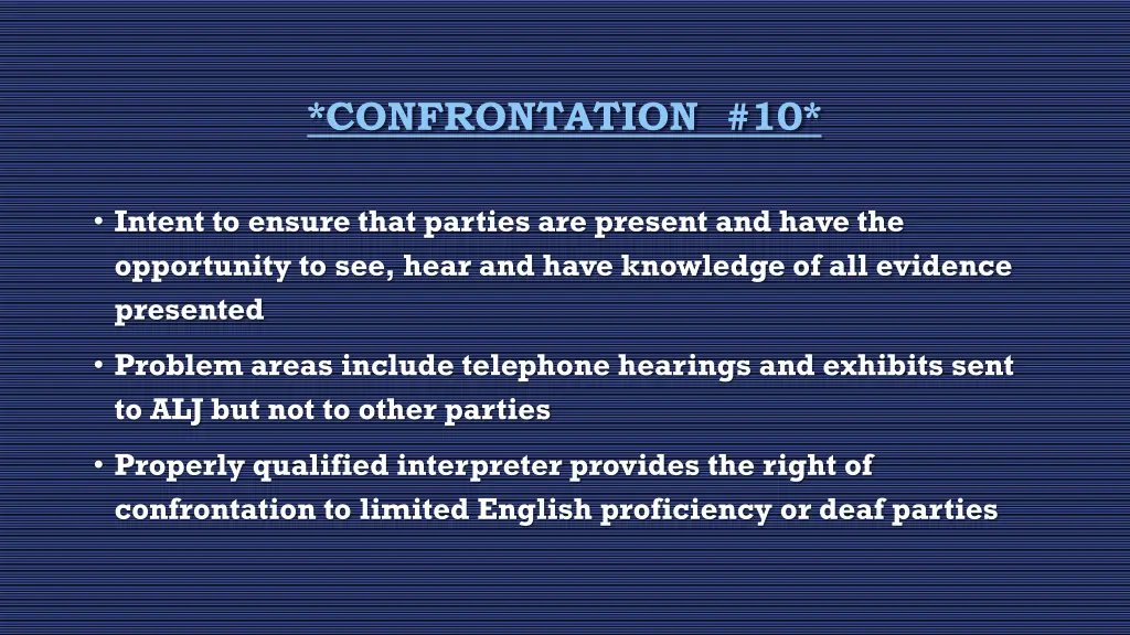 confrontation 10