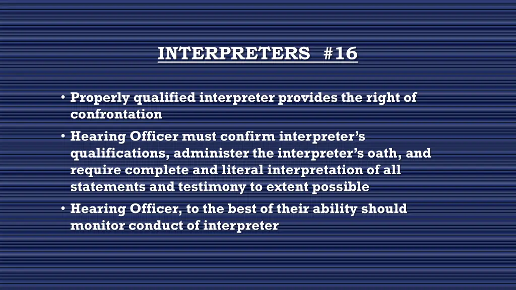 interpreters 16