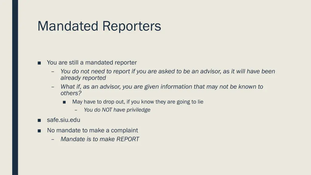 mandated reporters