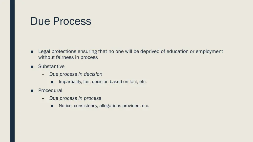 due process