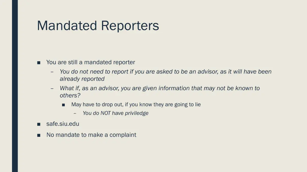 mandated reporters