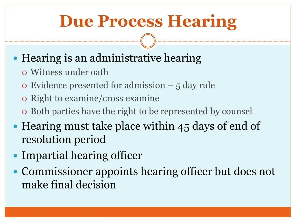 due process hearing 1