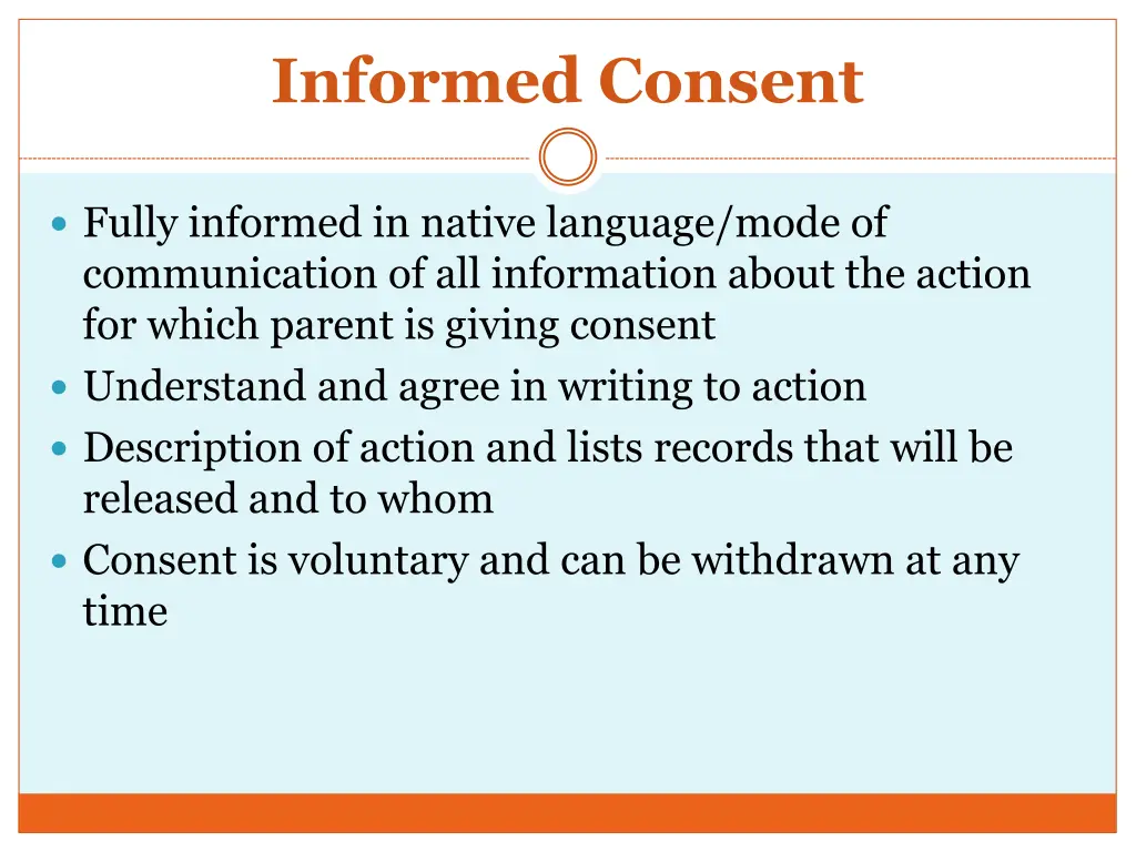 informed consent