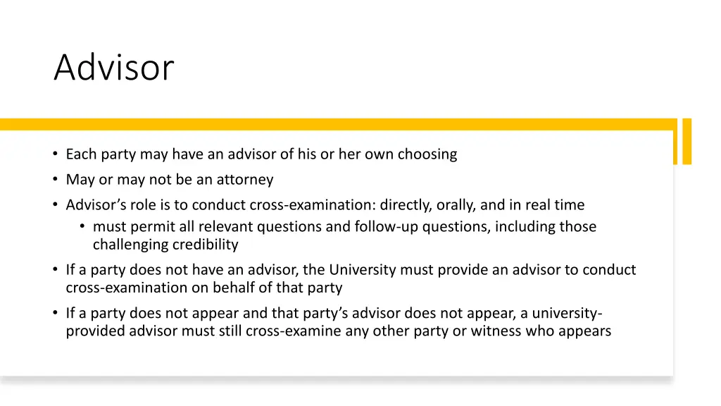 advisor