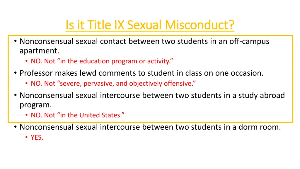 is it title ix sexual misconduct is it title