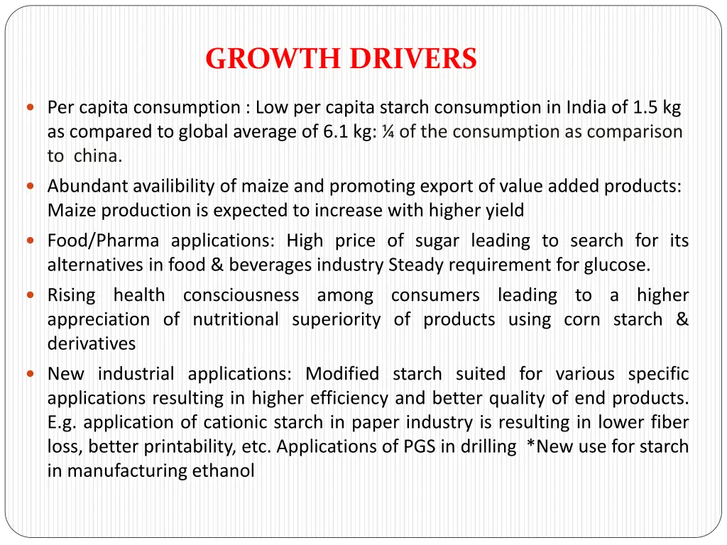 growth drivers