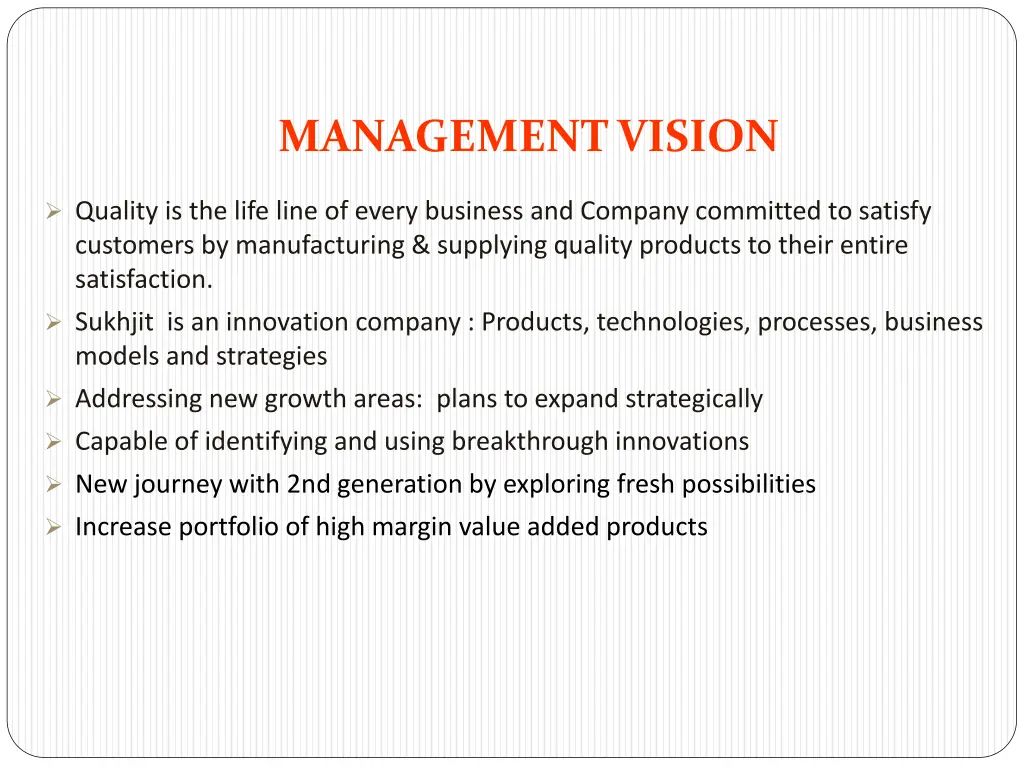 management vision