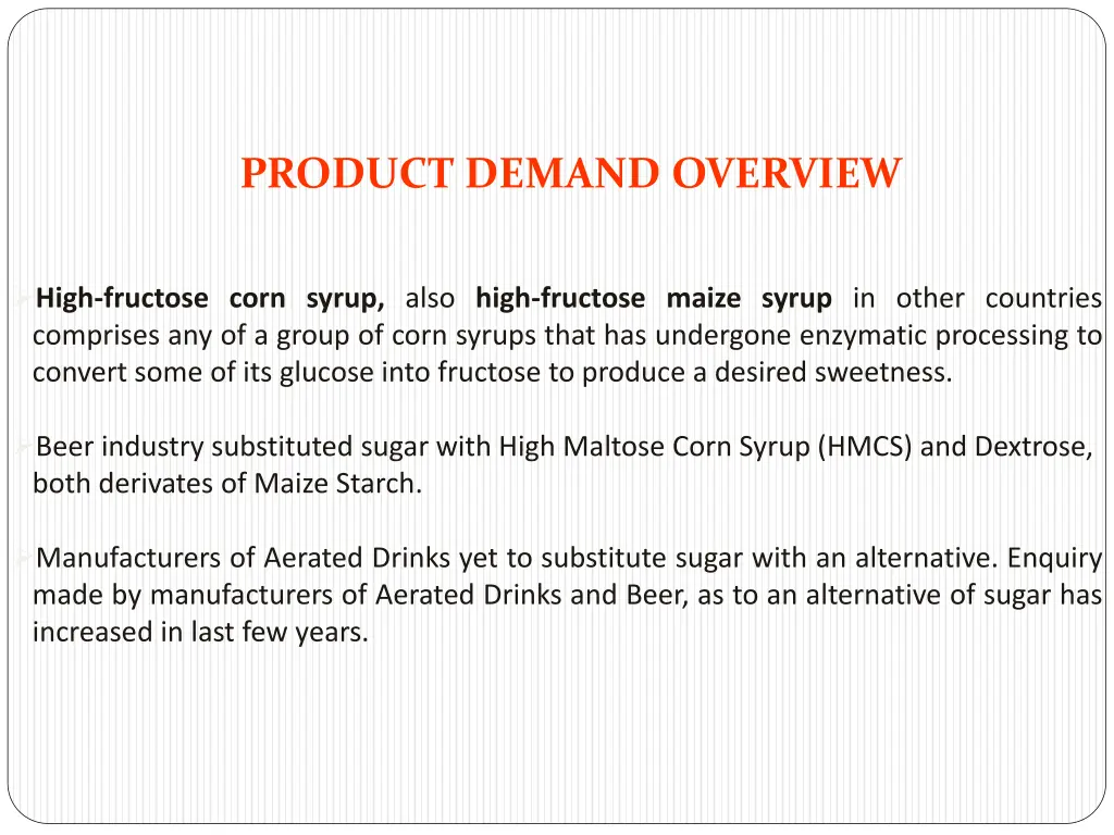 product demand overview 1