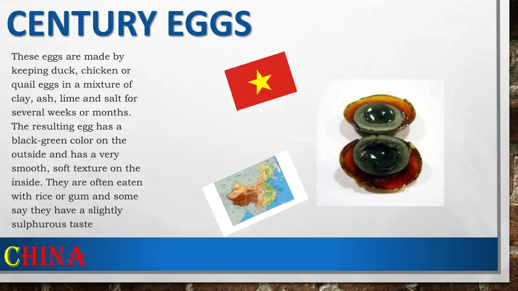 century eggs