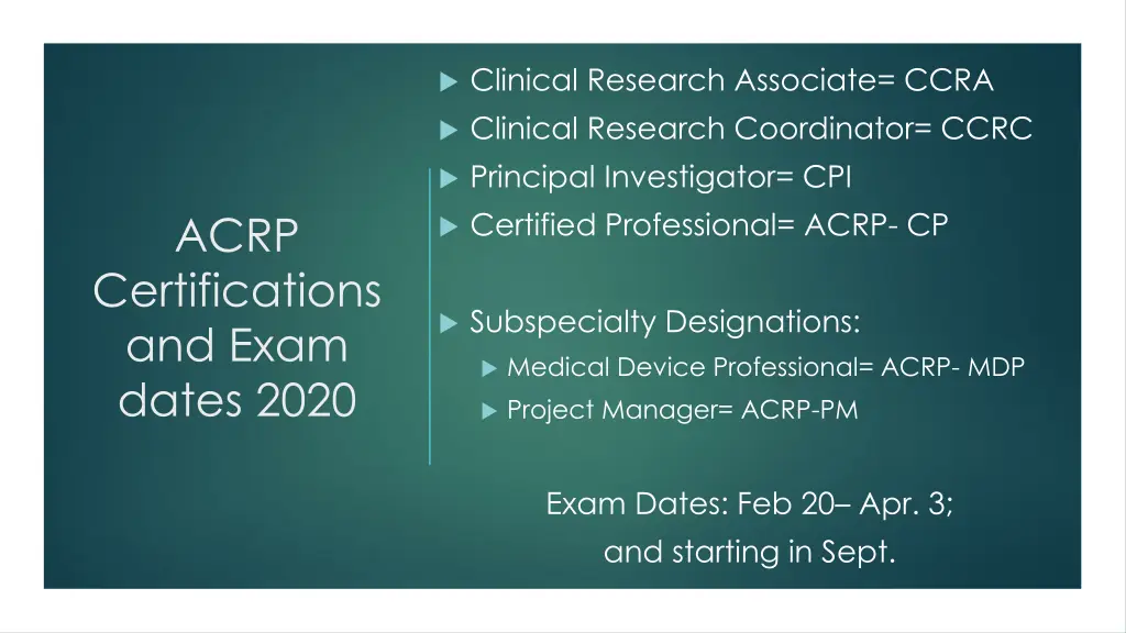 clinical research associate ccra clinical