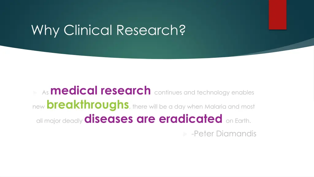 why clinical research