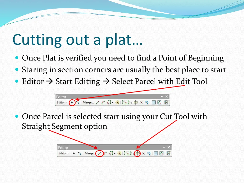 cutting out a plat 1