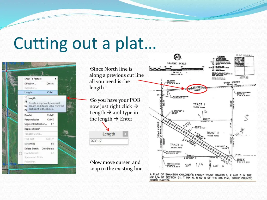 cutting out a plat 3